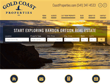 Tablet Screenshot of coastproperties.com